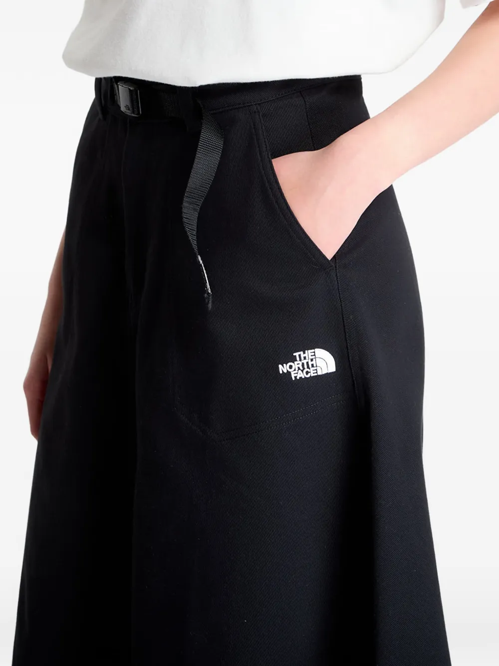 The North Face Midi-rok met A-lijn en ceintuur Zwart