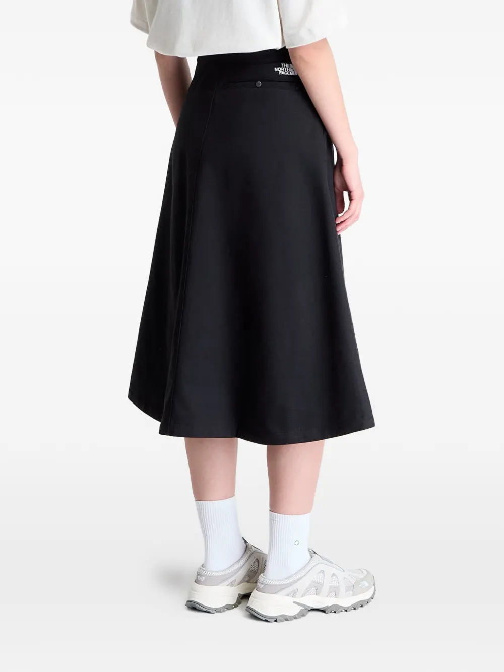 The North Face Midi-rok met A-lijn en ceintuur Zwart