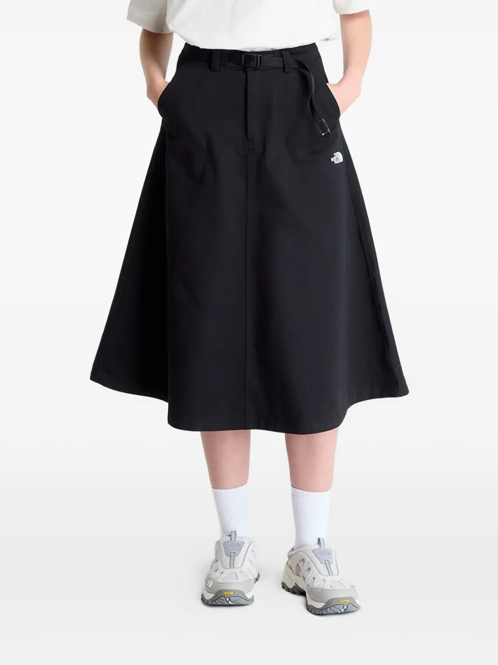 The North Face belted A-line mid skirt - Nero