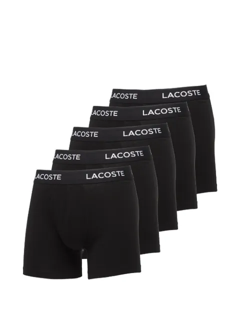 Lacoste logo-waistband boxers (set of five)