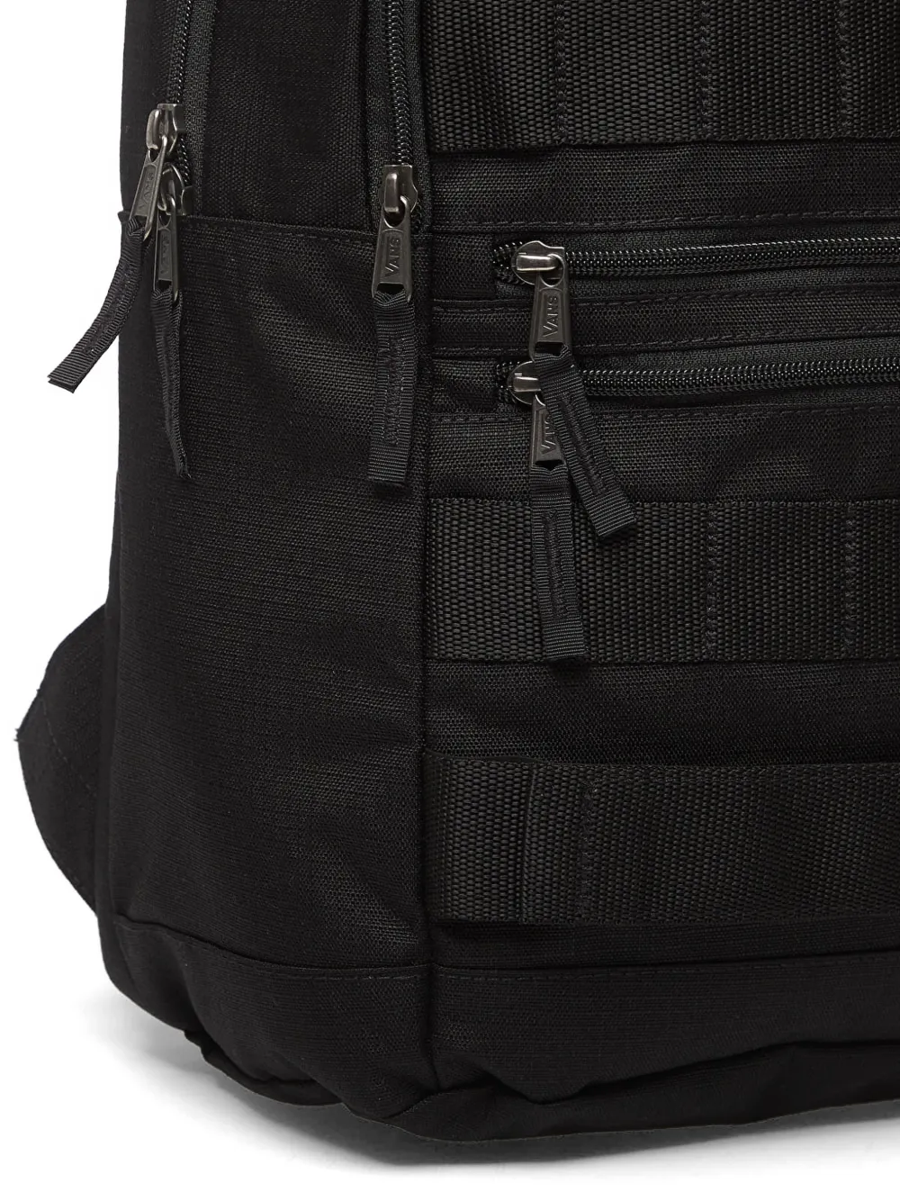  Vans Sac à Dos à Poches Multiples Et Bride En Toile épaisse - Noir 