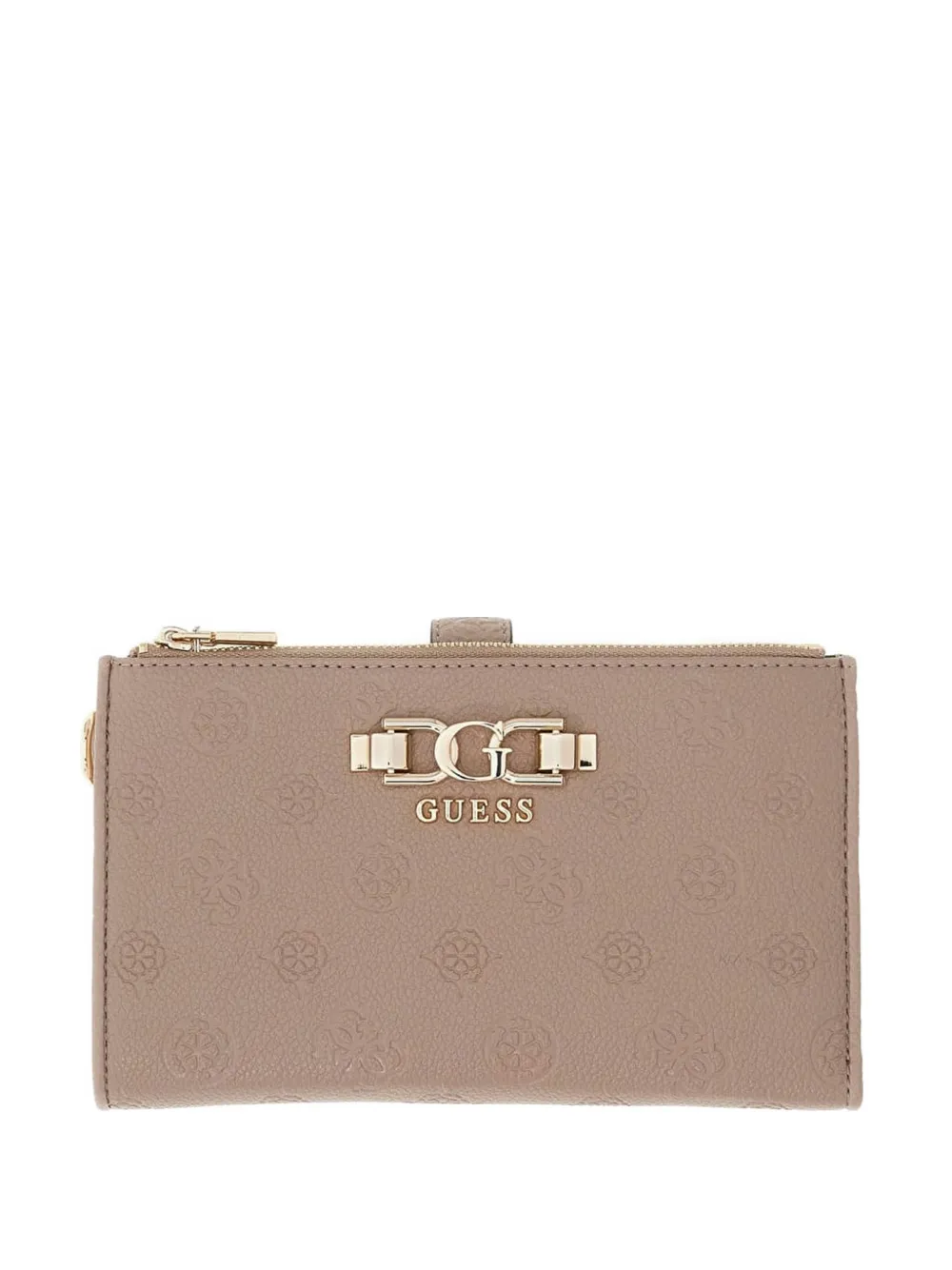 GUESS USA logo-embossed zip-around wallet - Toni neutri