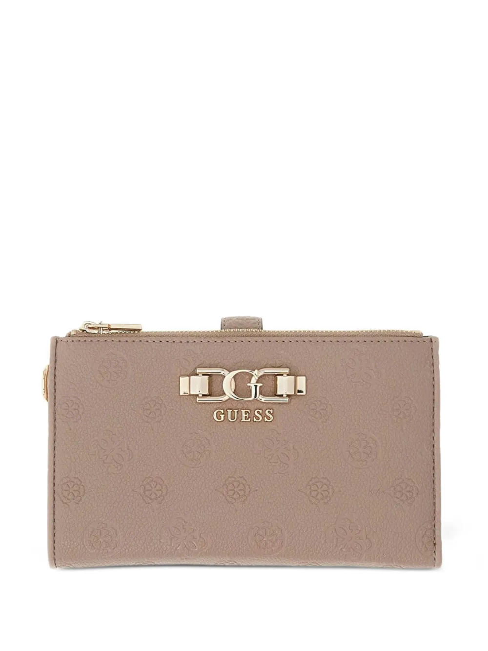 GUESS USA logo-embossed zip-around wallet - Toni neutri