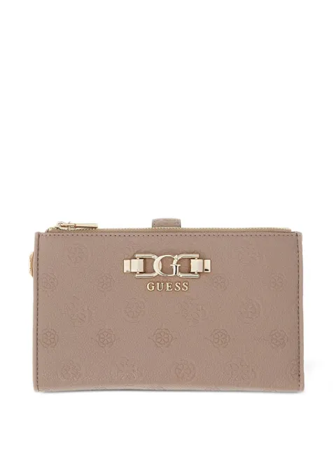 GUESS USA cartera con cierre y logo en relieve