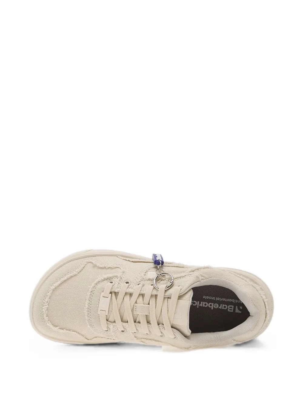 Be Lenka Zing Denim frayed-edge panelled sneakers Beige