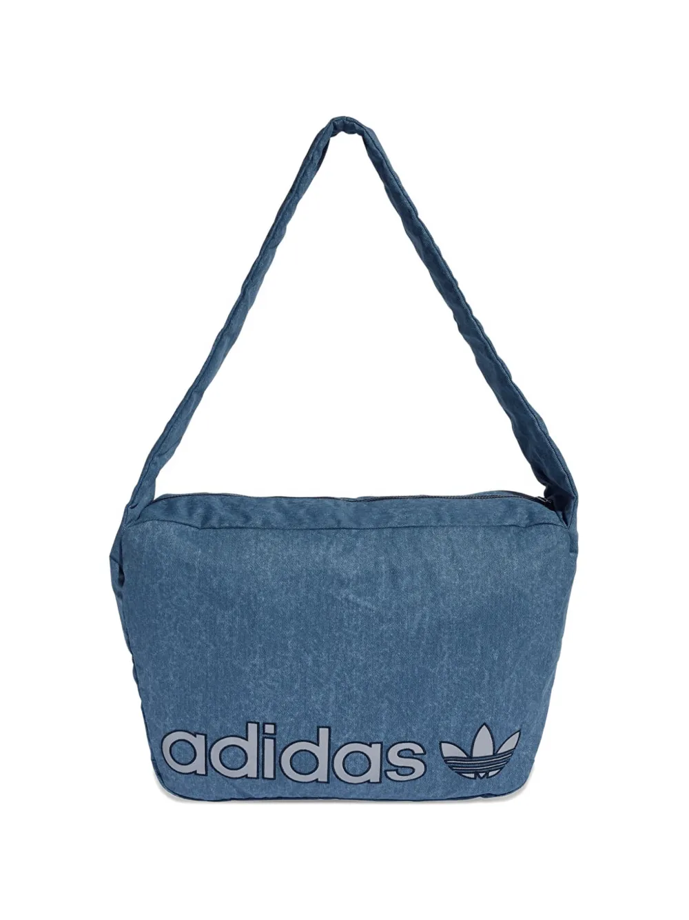 adidas Shopper Washed Effect logo-print shoulder bag - Blu