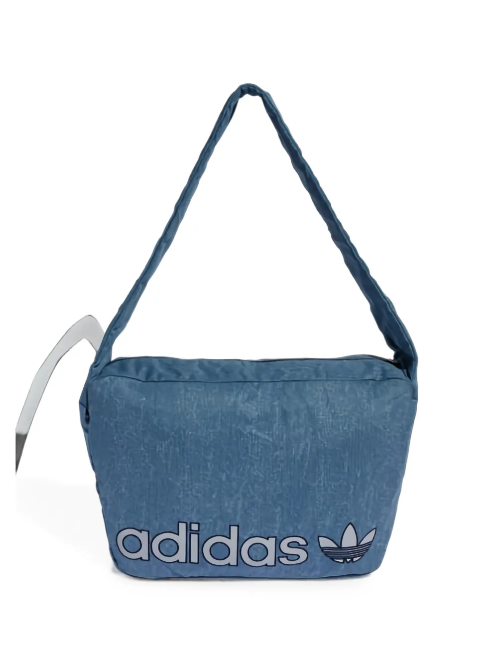 adidas Shopper Washed Effect logo-print shoulder bag - Blu