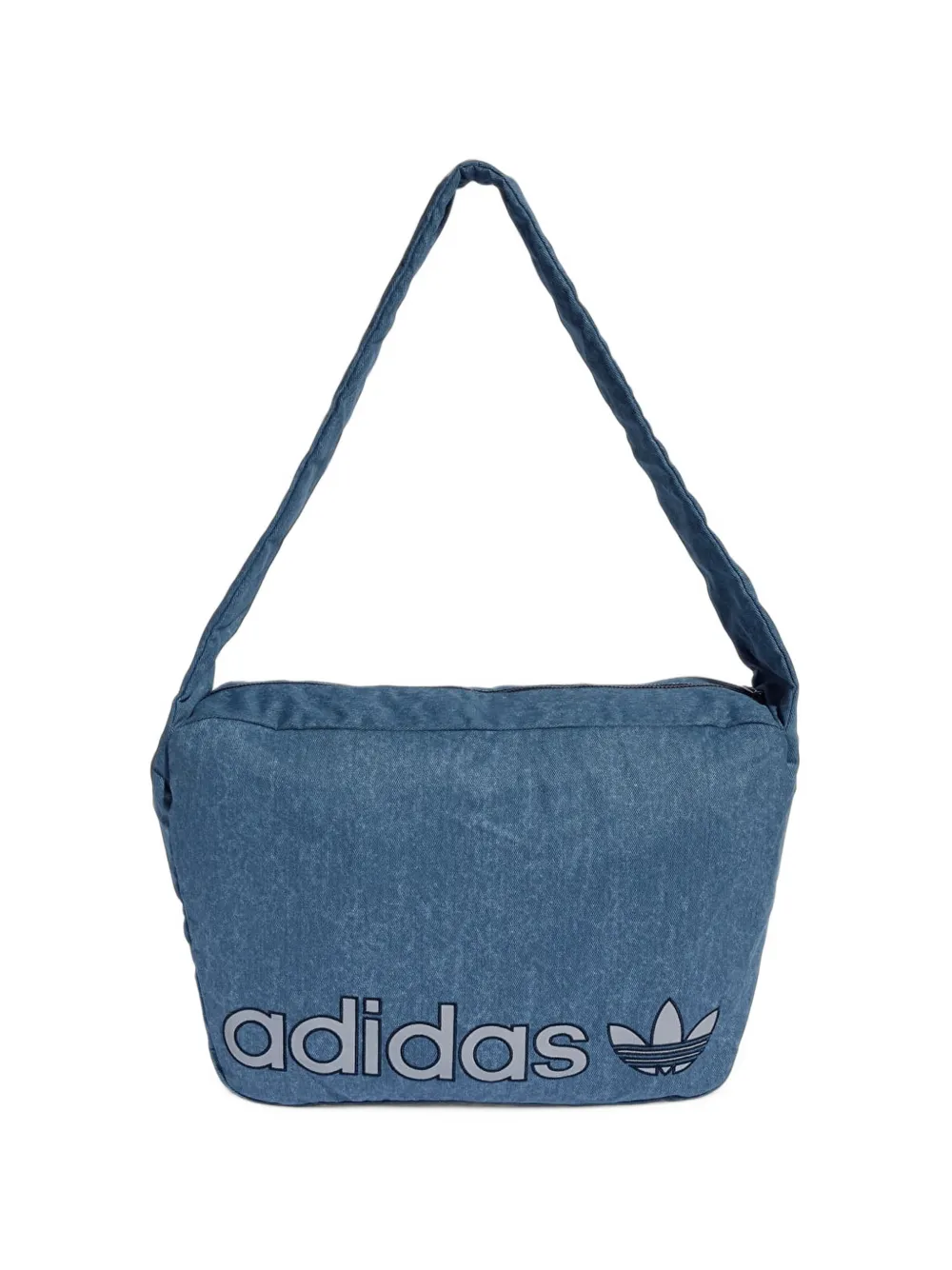 adidas Shopper schoudertas met gewassen effect en logoprint Blauw