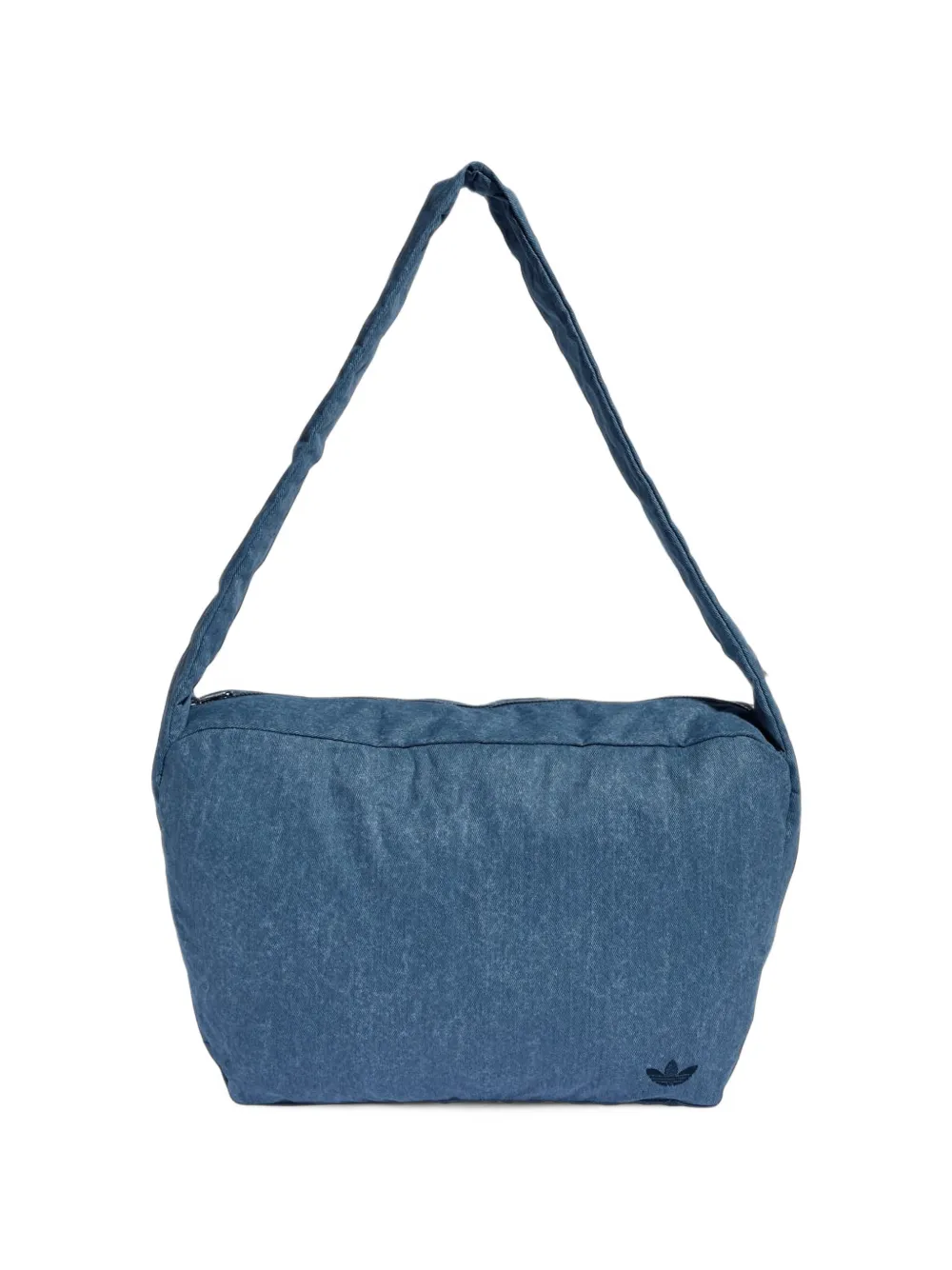 adidas Shopper schoudertas met gewassen effect en logoprint Blauw