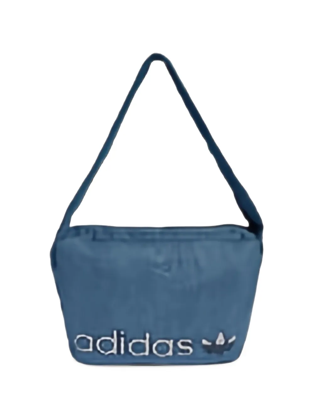 adidas Shopper Washed Effect logo-print shoulder bag - Blau