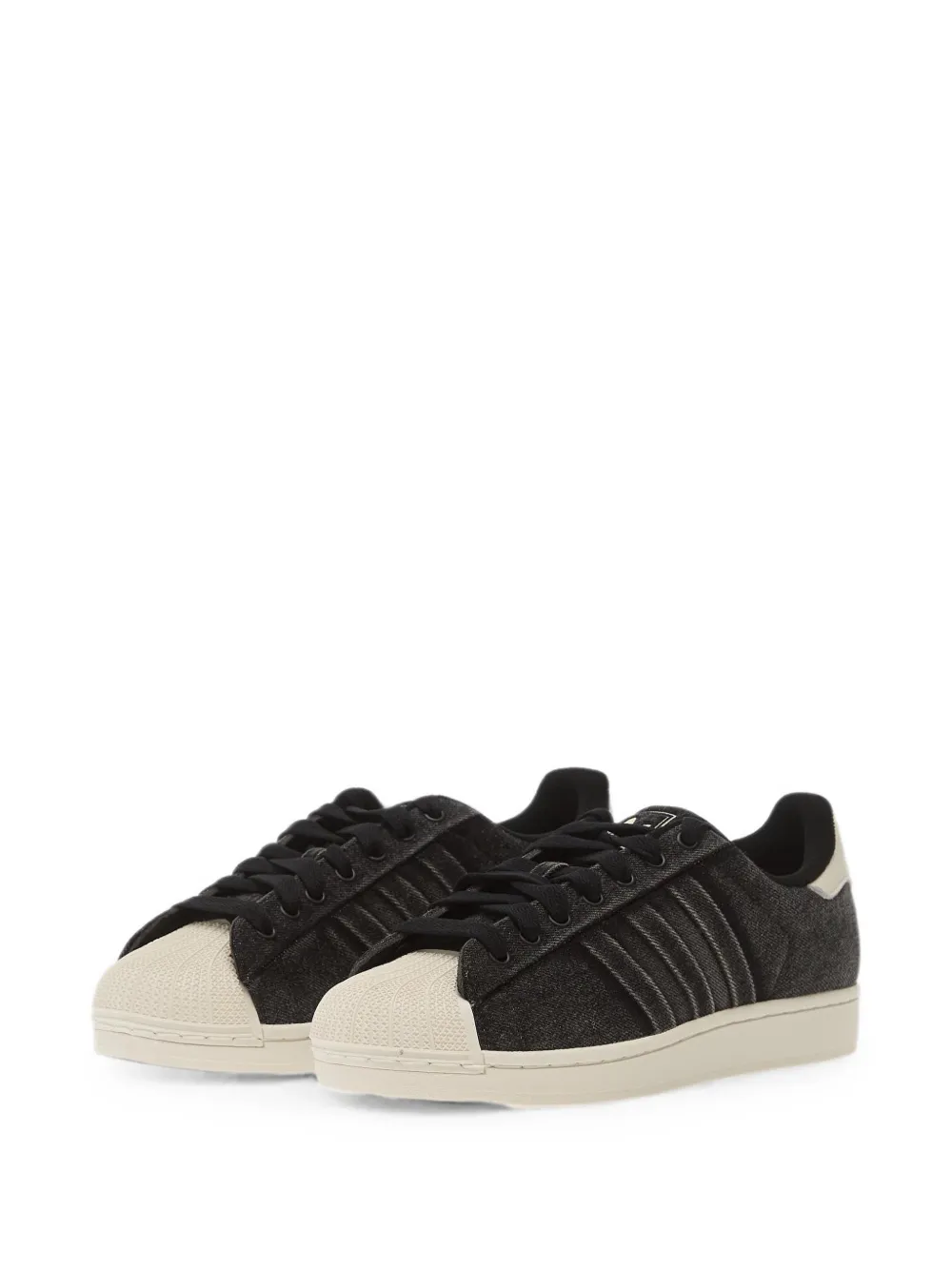 adidas Superstar II denim sneakers Zwart