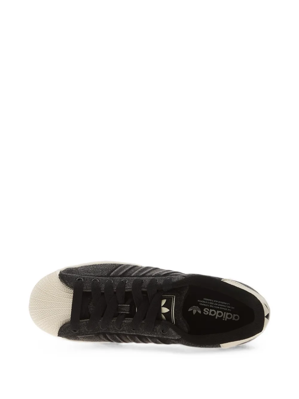 adidas Superstar II denim sneakers Zwart