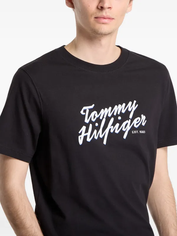 Tommy Hilfiger ロゴ Tシャツ | ブラック | FARFETCH JP
