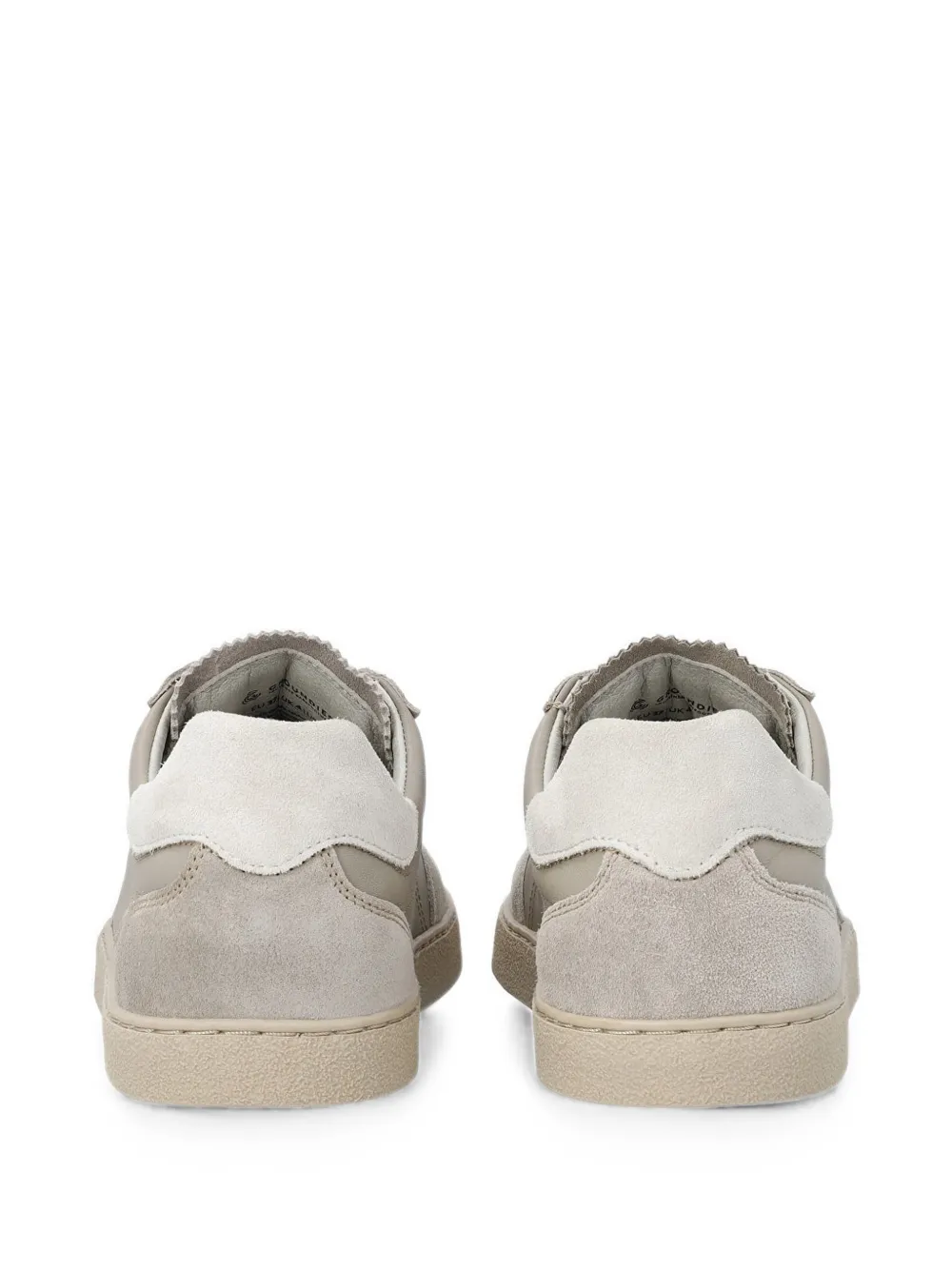 GROUNDS Groundies sneakers met suède vlakken Bruin
