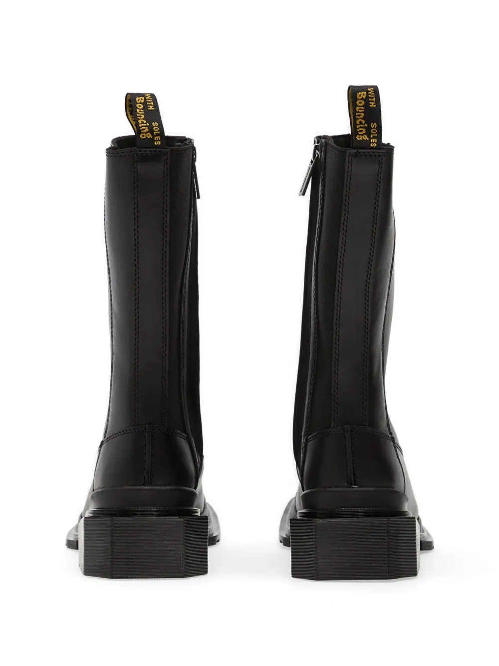 Dr Martens Laarzen met vierkante neus Zwart
