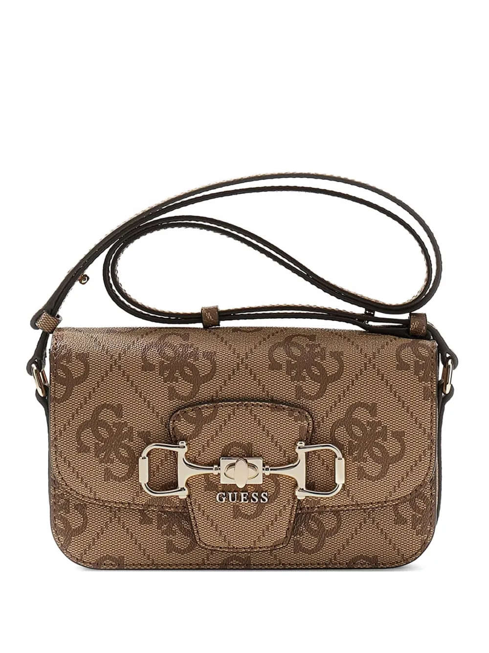 GUESS USA Janie monogram-pattern shoulder bag - Marrone