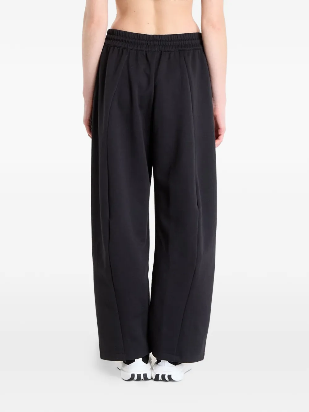 adidas Trainingsbroek met trekkoordtaille en vlakken Zwart
