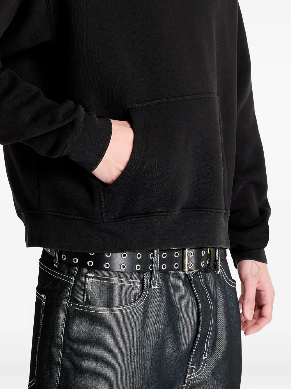 GUESS USA Hoodie met geborduurd logo Zwart