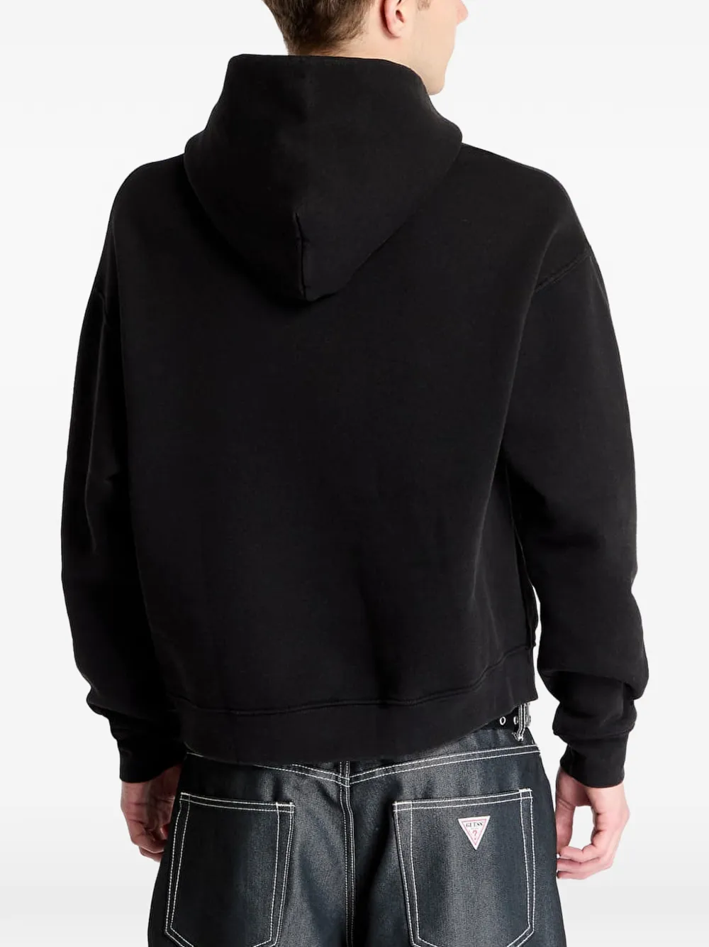 GUESS USA Hoodie met geborduurd logo Zwart