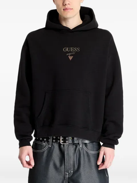 GUESS USA logo-embroidered hoodie