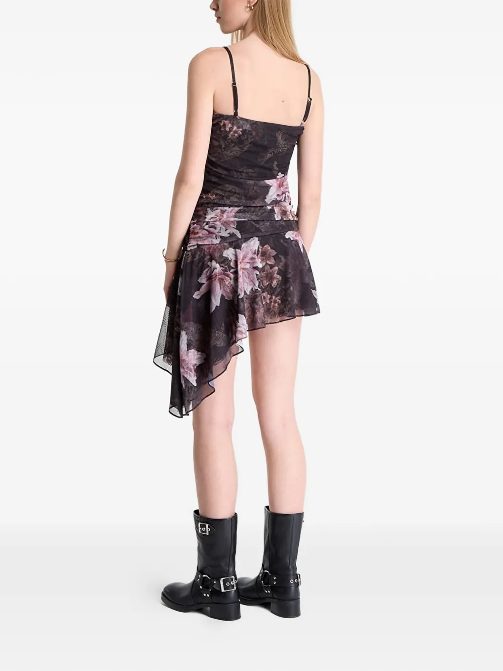 AllSaints Jurk met bloemenprint Zwart