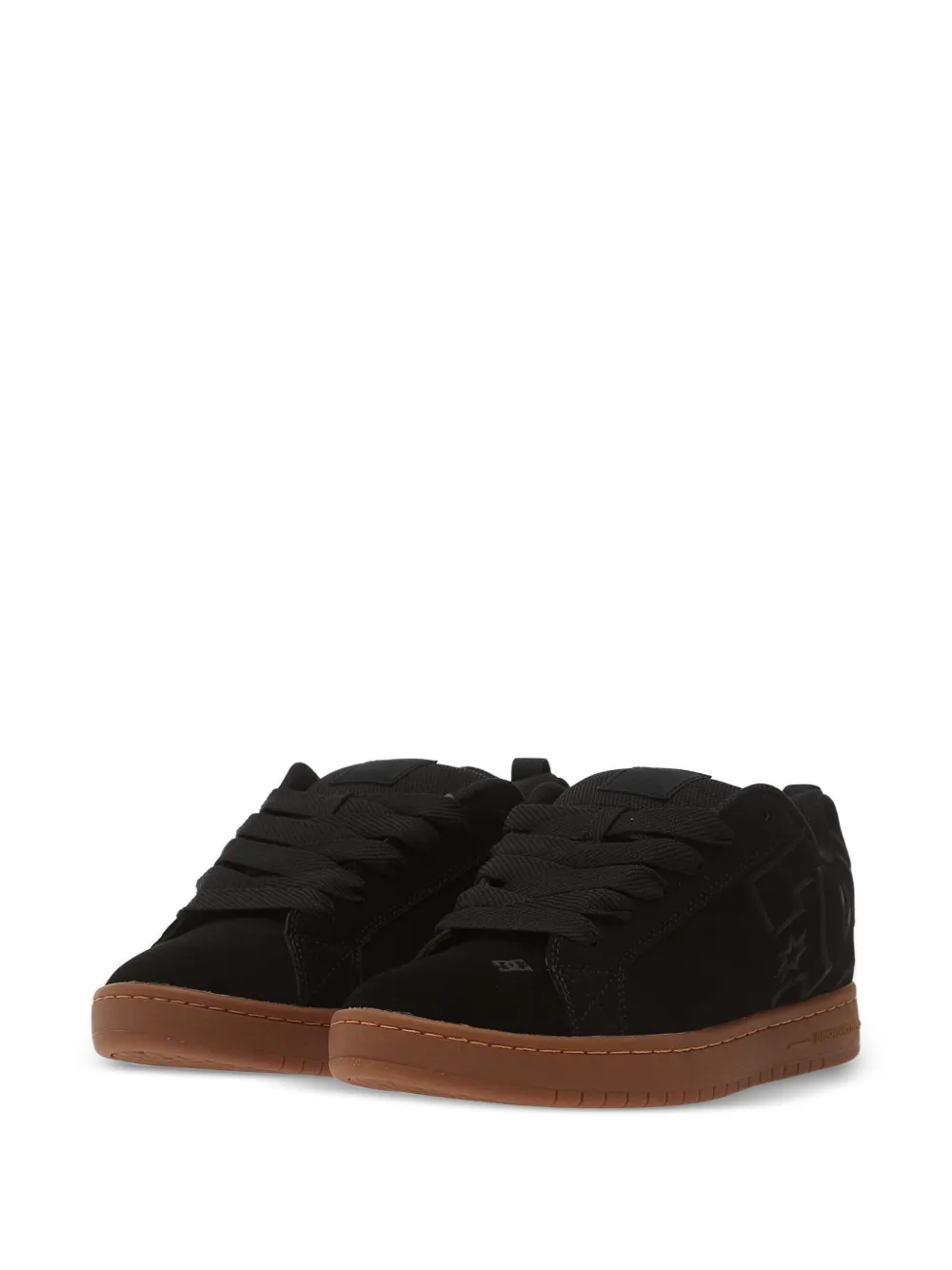 DC Shoes Sneakers met logo-reliëf en gum zool Zwart