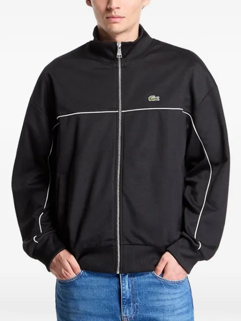 Lacoste piped zip-up sweater