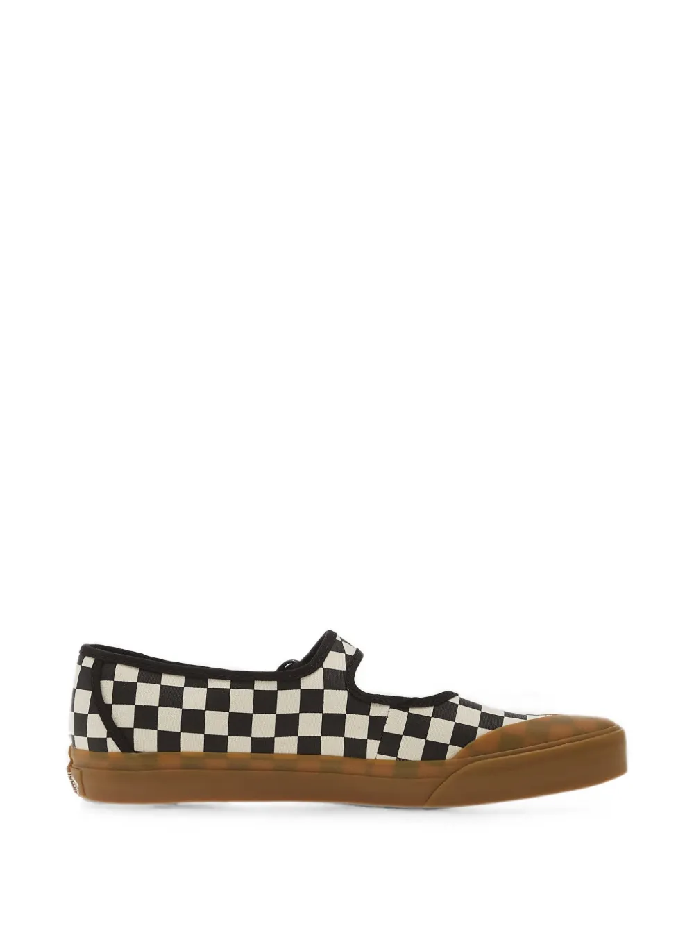 Vans checkerboard buckle-fastening sneakers - Schwarz