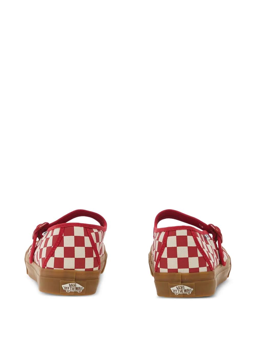  Vans Espadrilles A Quadri - Rosso 