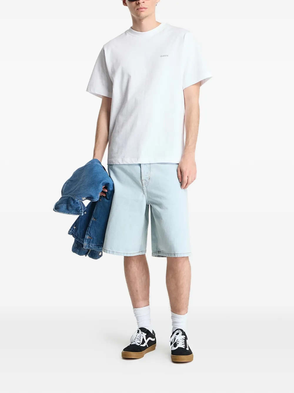  Vans Pantalones Vaqueros Cortos Con Efecto Lavado - Azul 