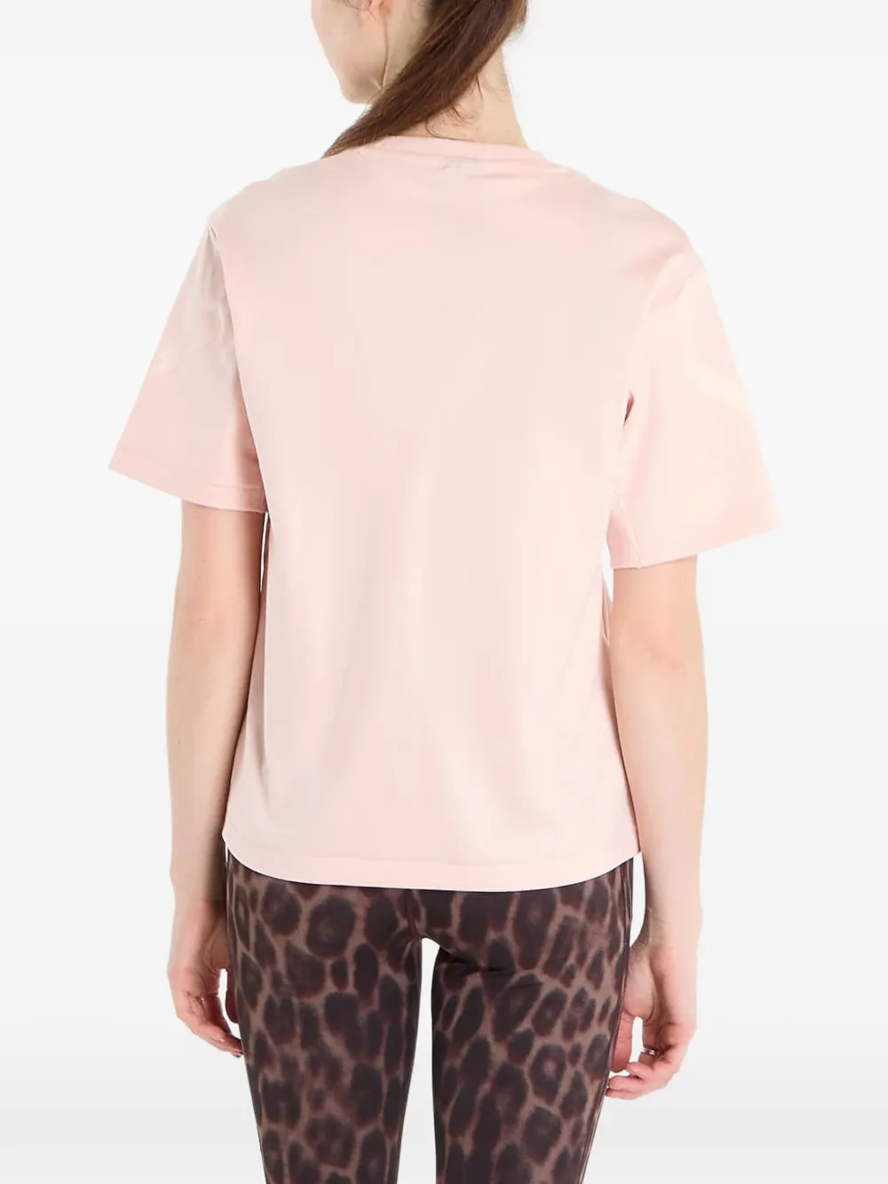 adidas T-shirt met logoprint Roze