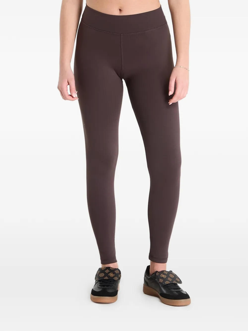 GUESS USA logo-print leggings - Brown