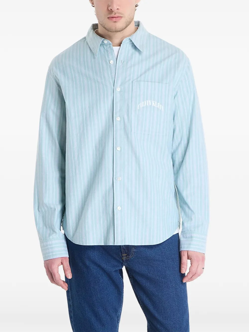 Calvin Klein striped shirt - Verde