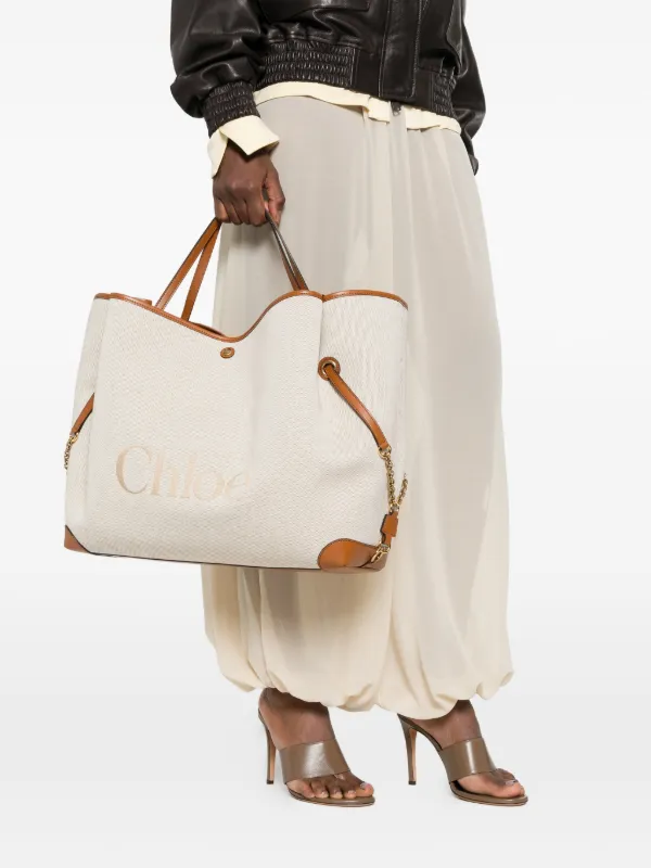 Chloé Large Clover Tote Bag | Neutrals | FARFETCH