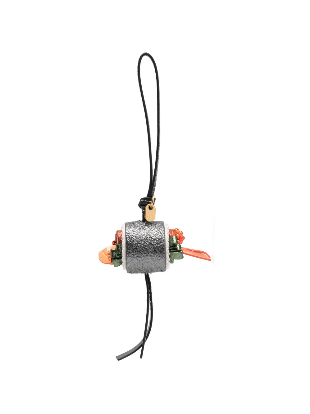 Anya Hindmarch sushi-motif metallic bag charm - Grigio