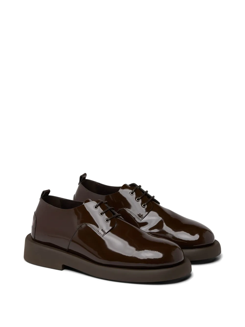 Marsèll Gommello patent-finish derby shoes Bruin