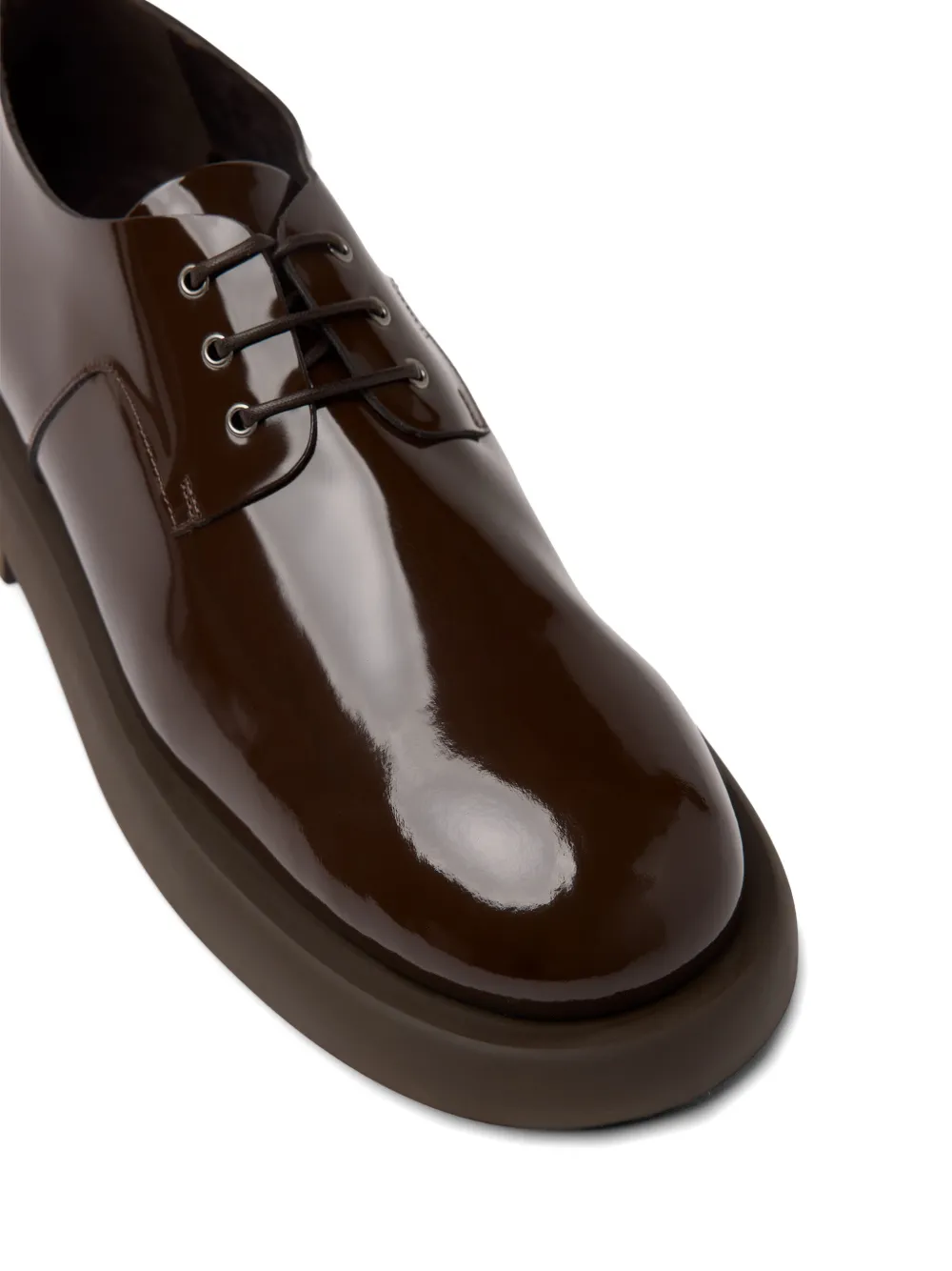 Marsèll Gommello patent-finish derby shoes Bruin