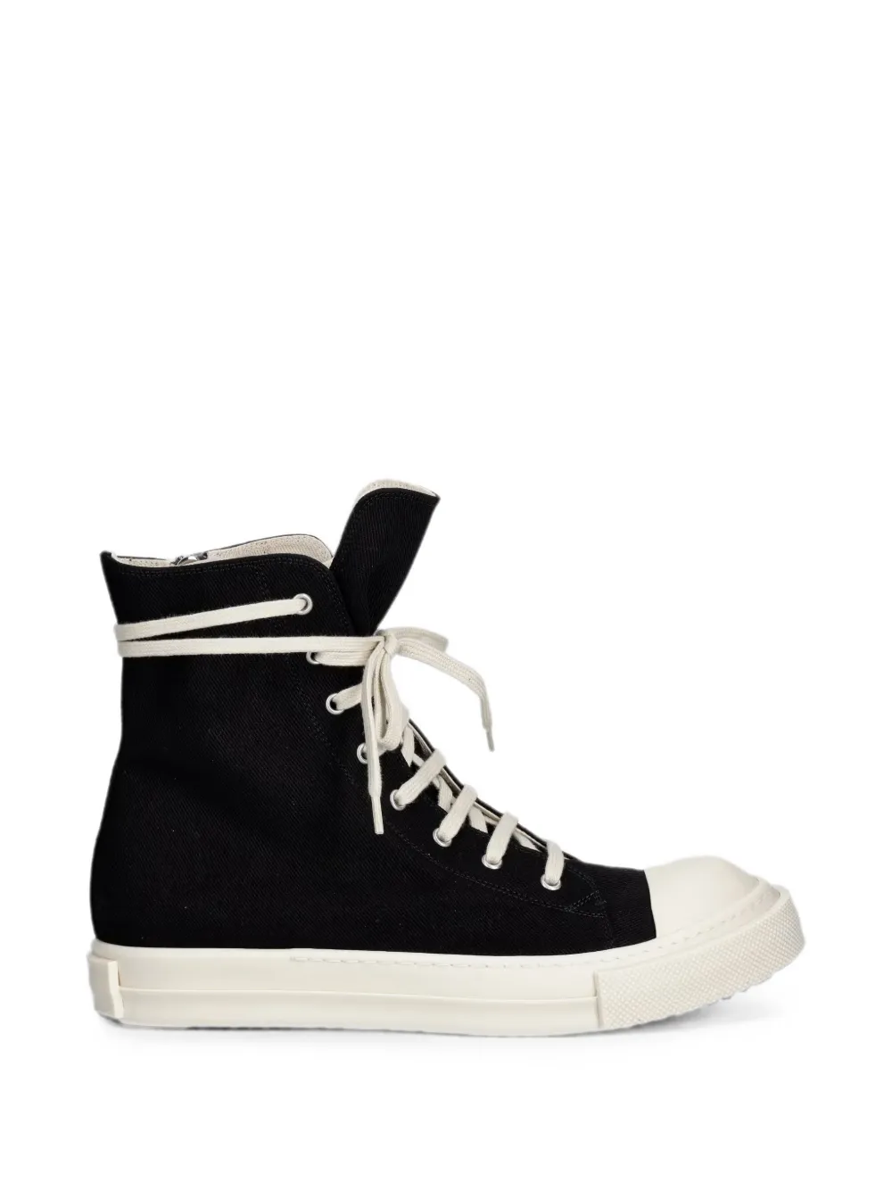 Rick Owens DRKSHDW lace-up zip-fastening sneakers - Schwarz
