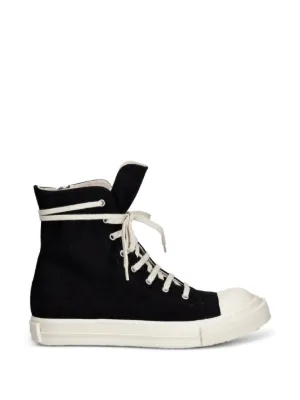 Rick Owens DRKSHDW lace-up Zip Sneakers | Black | FARFETCH CA