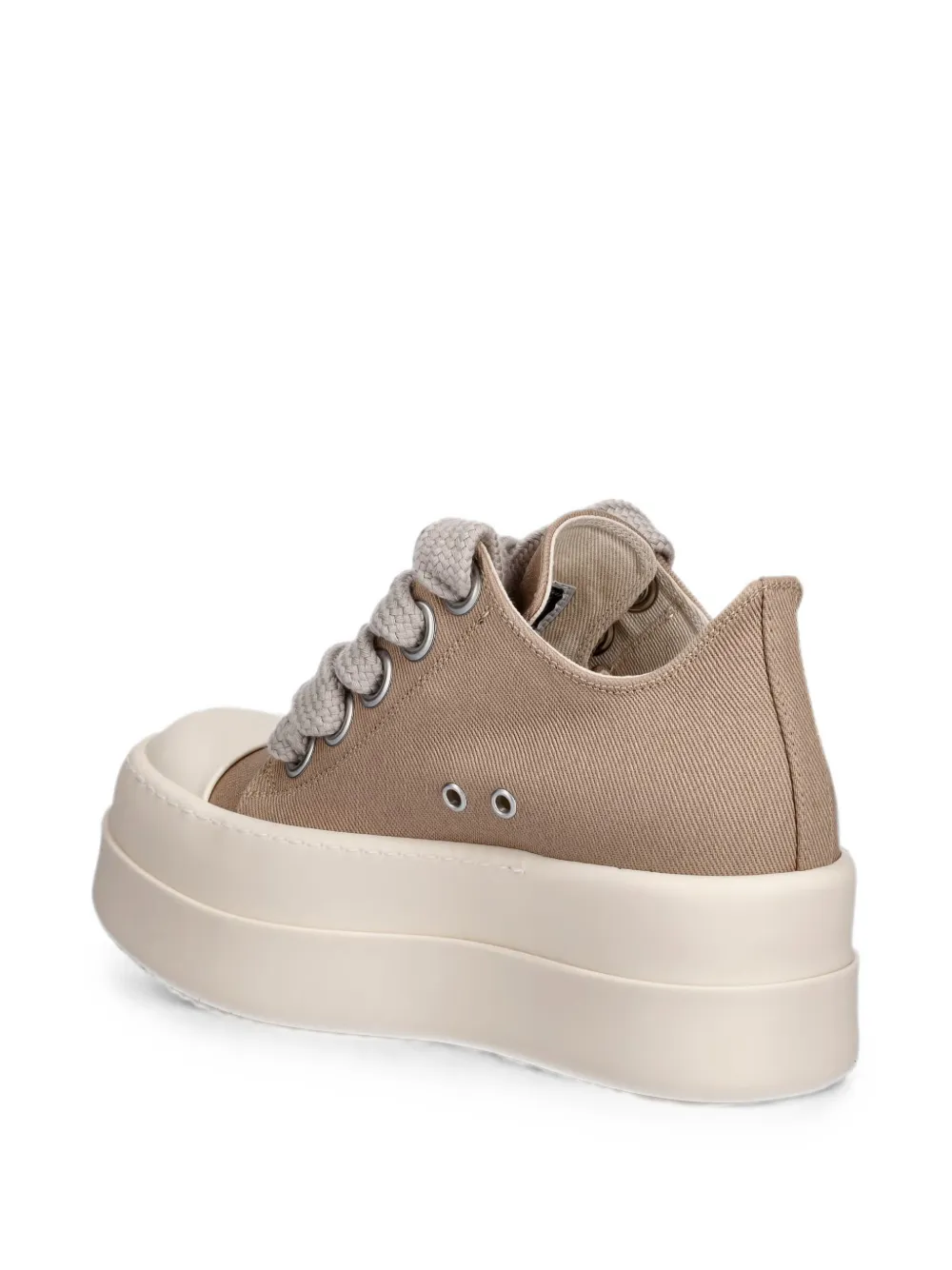 Rick Owens DRKSHDW chunky-sole lace-up sneakers Beige
