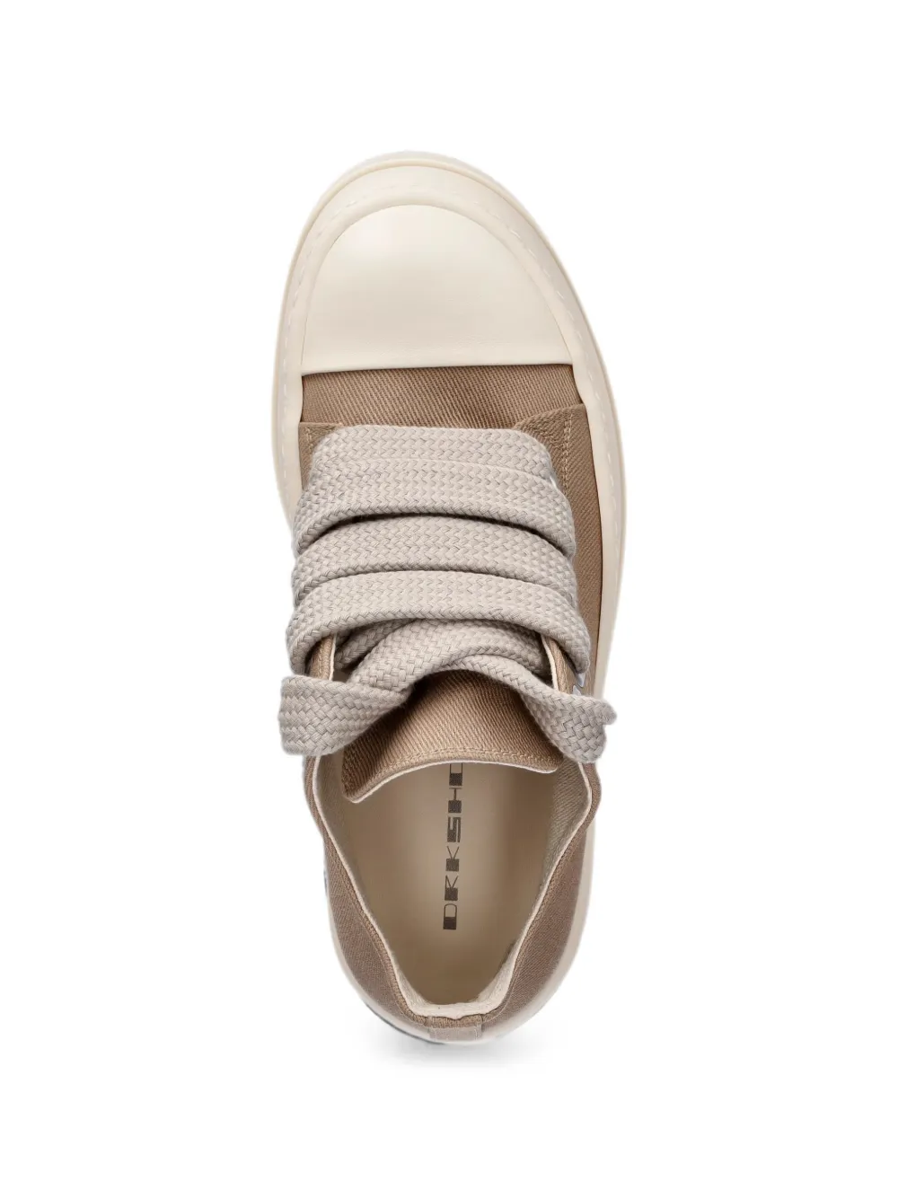 Rick Owens DRKSHDW chunky-sole lace-up sneakers Beige