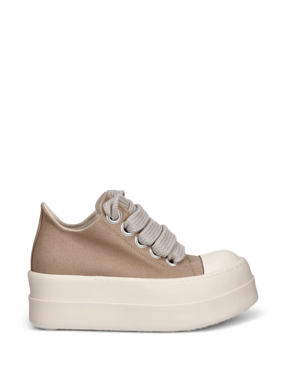 Rick Owens DRKSHDW chunky-sole lace-up sneakers Beige