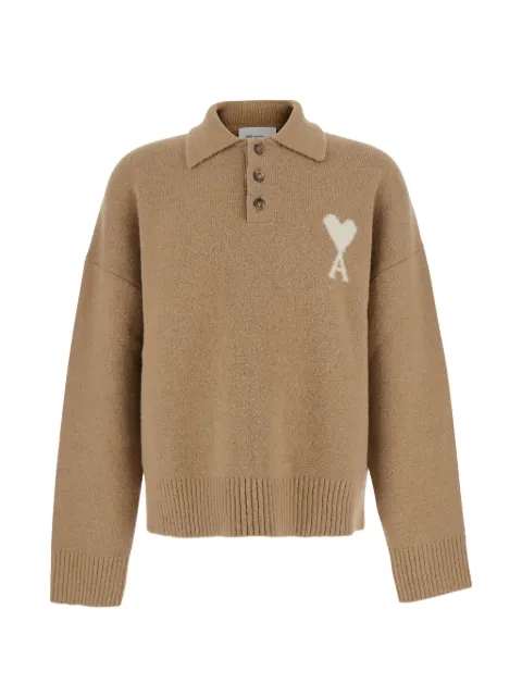 AMI Paris Ami de Coeur polo sweater