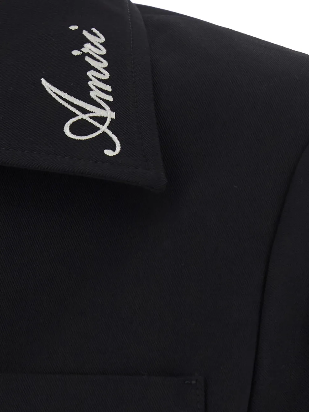  Amiri Logo-embroidered Jacket - Noir 