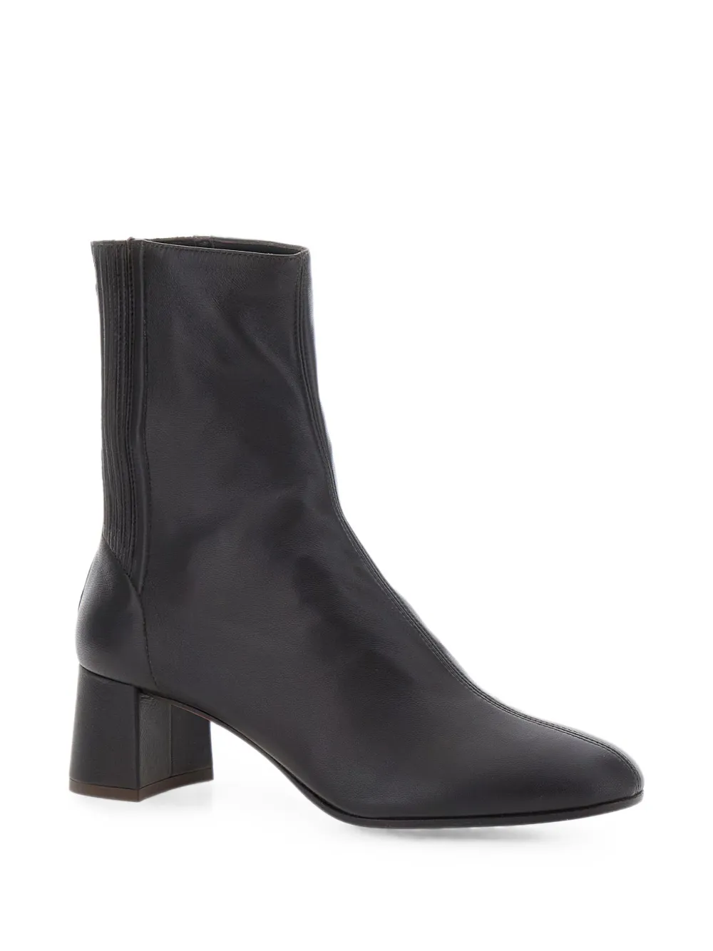 Aquazzura rear-zip ribbed-panel ankle boots Bruin