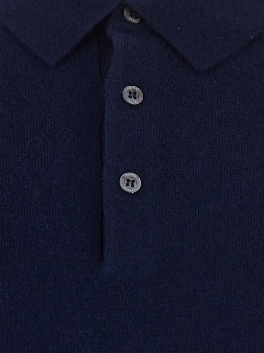 ASPESI button-down polo sweater Blauw