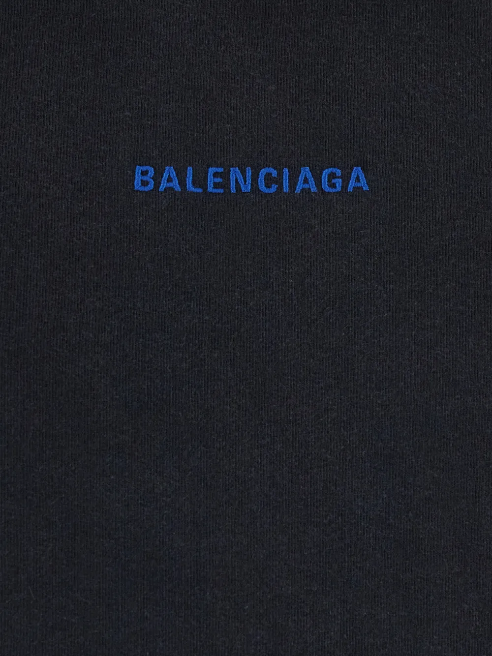 Balenciaga Hoodie met geborduurd logo Zwart