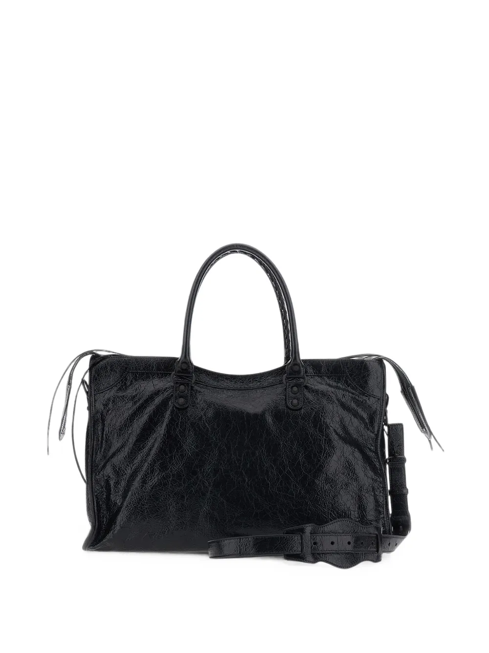 Balenciaga Grote Le City leren shopper Zwart
