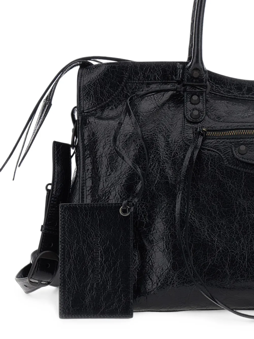 Balenciaga Grote Le City leren shopper Zwart