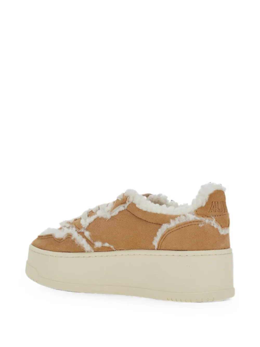 Autry shearling-trim platform sneakers Bruin